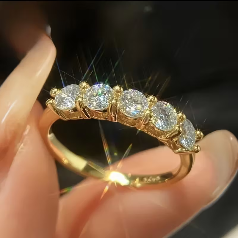 Retro elegante luxe zirkonia ring