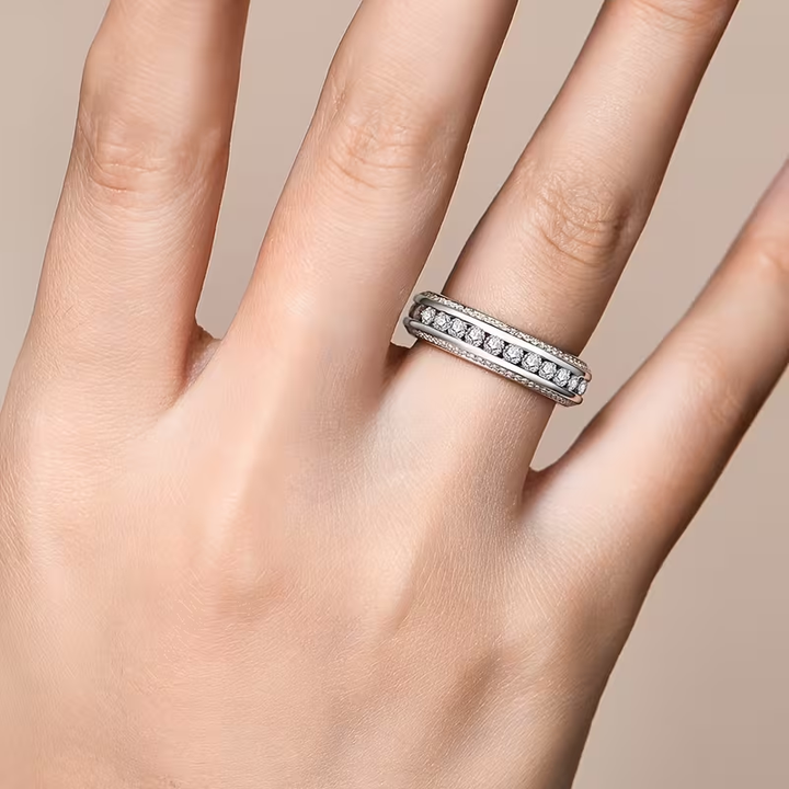 Zirconia Trail Gold Ring