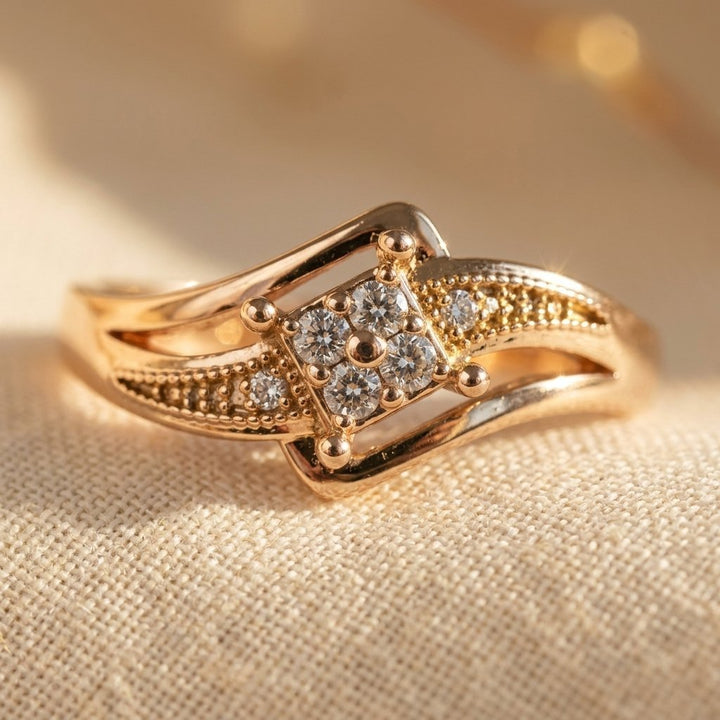 Zirconia Cocktail ring