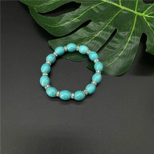 Turkooizen armband met bohemien design
