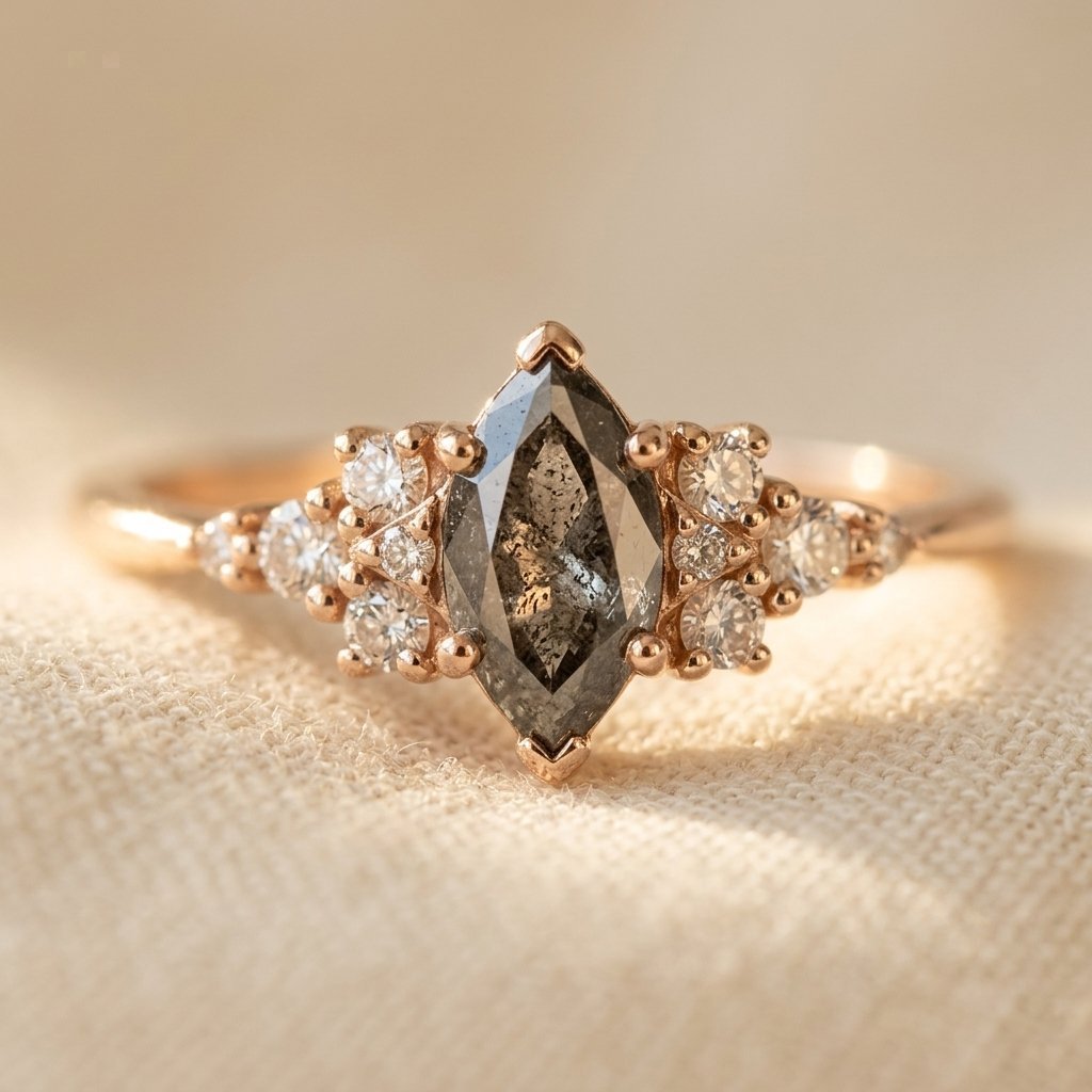 Rosé vergulde synthetische zirkonia ring