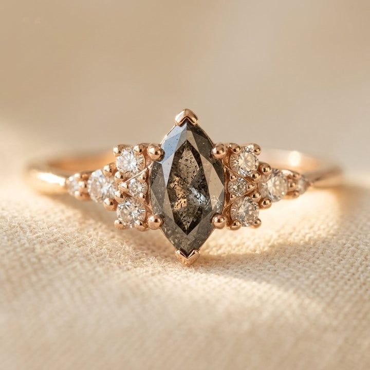 Rose Golden Plated Synthetic Zirconia Ring