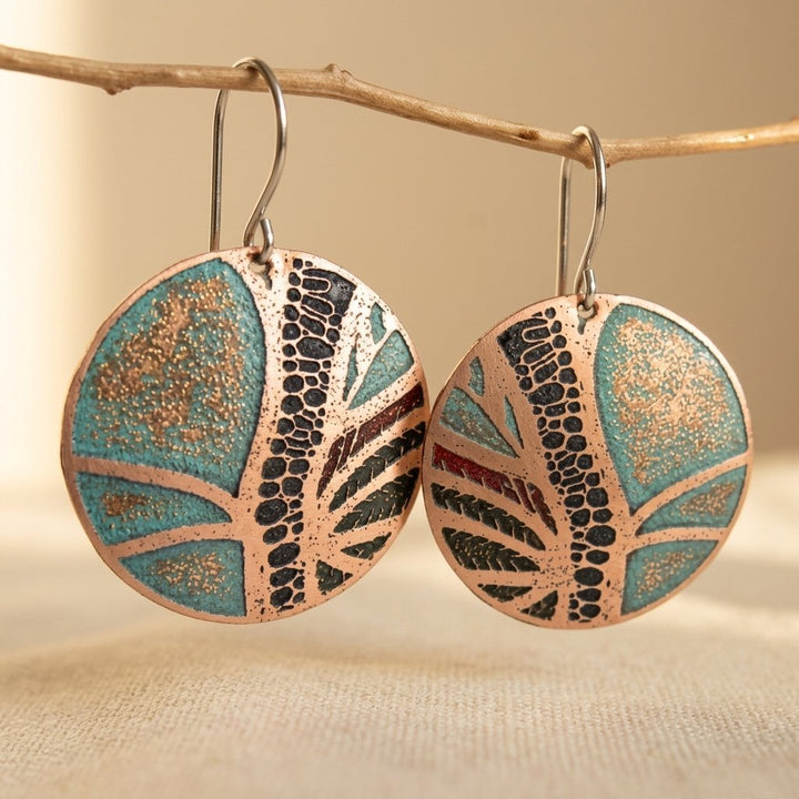 Large Disc Earrings