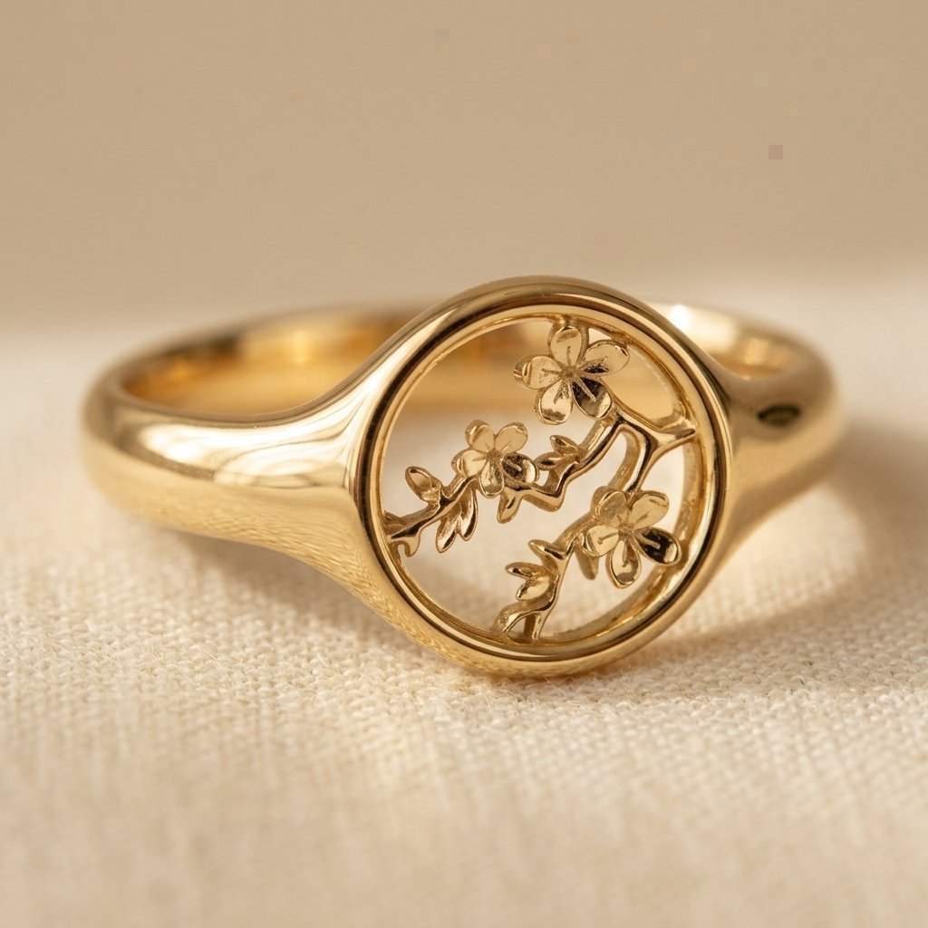 Flower Tree Vine Rings