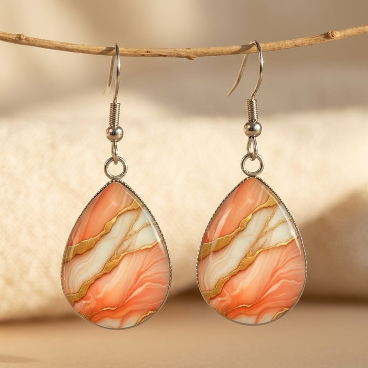 Sunset Geode Earrings