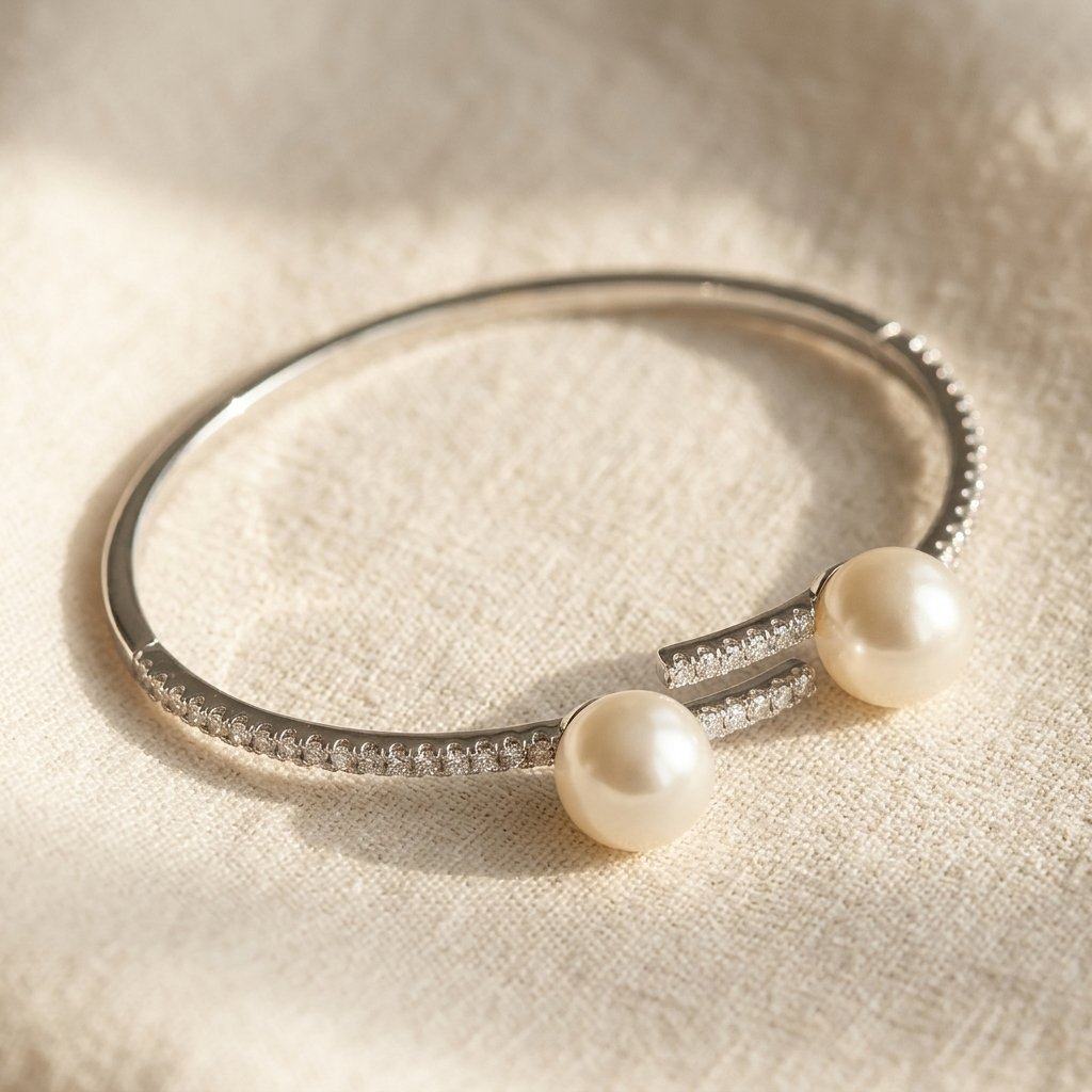 Moderne open parel armband