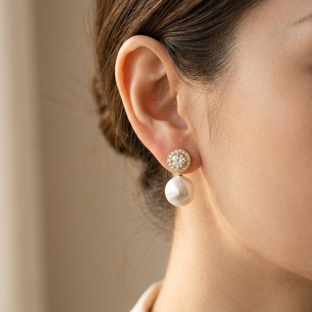 Vintage Pearl Stud Earrings