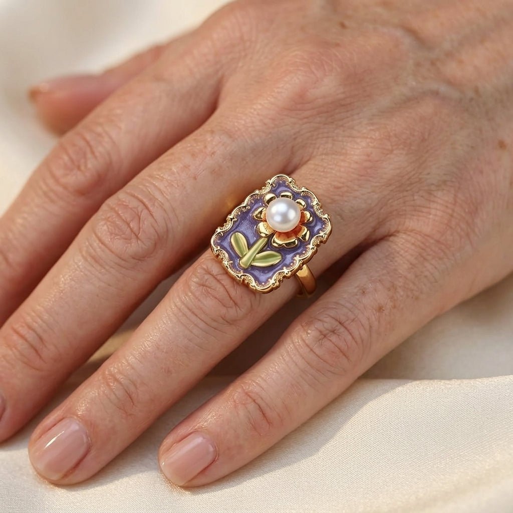 Zoetwaterparel ring
