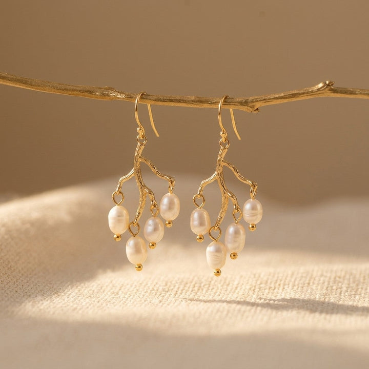 Silver Baroque Fringed Earrings