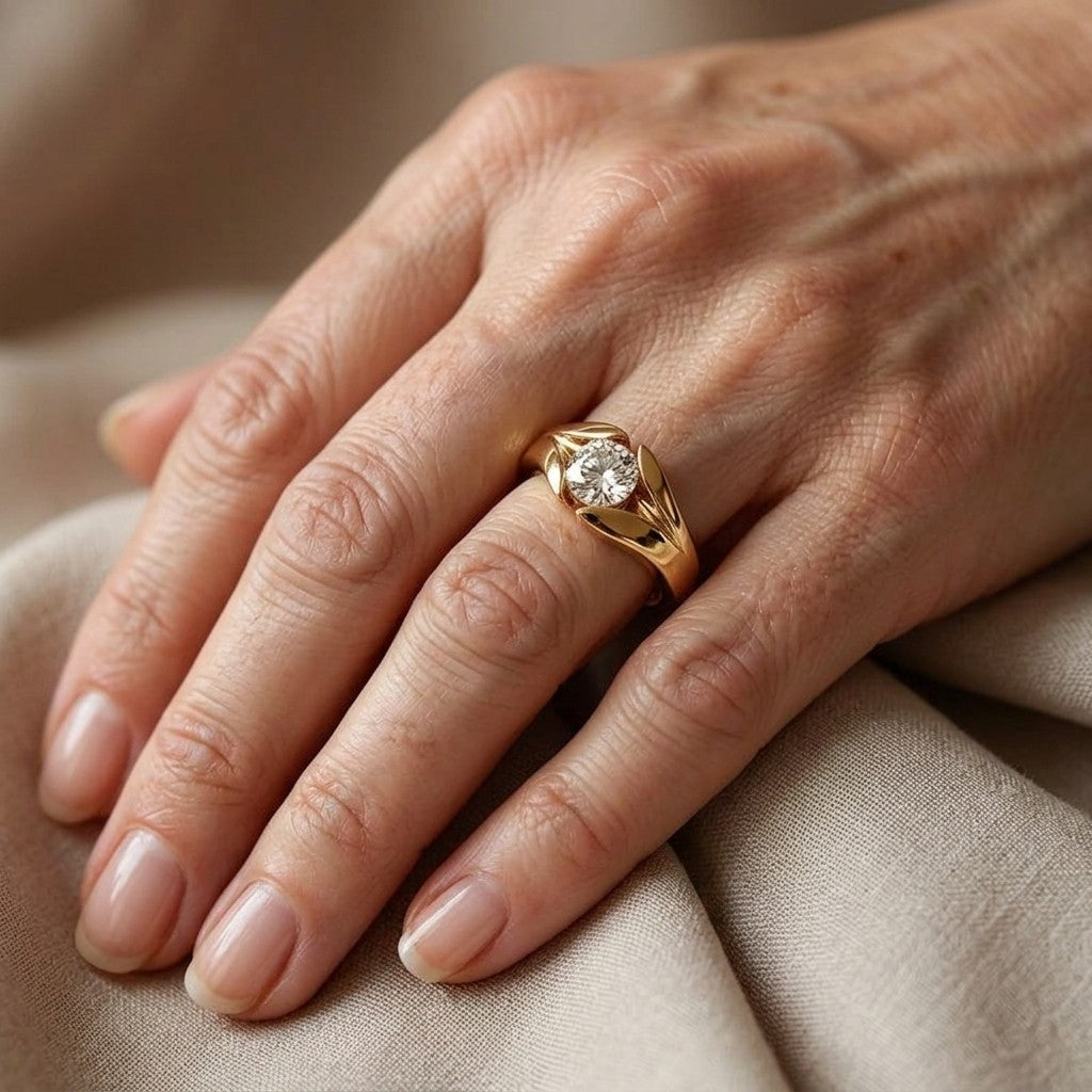 Elegante zirkonia verlovingsring
