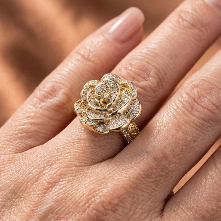 Micro Rose Flower Ring