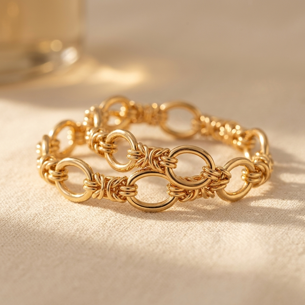 Contrasterende statement schakelarmband