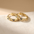 Vintage Celestial Star Hoop Earrings