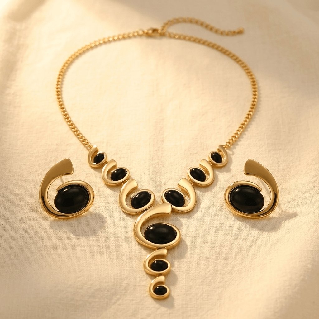 Gradient Shaped Y Necklace Set Jewelry Set