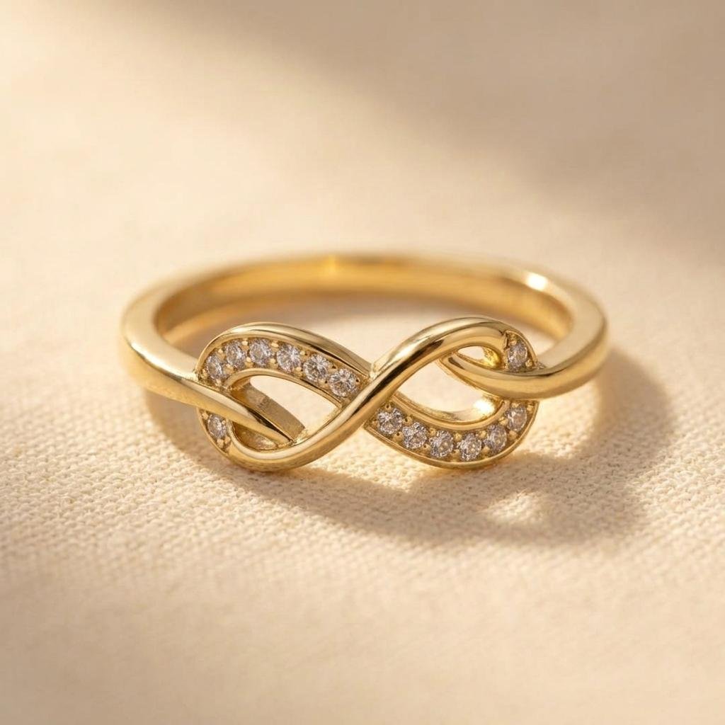Infinity Gold Chain Ring
