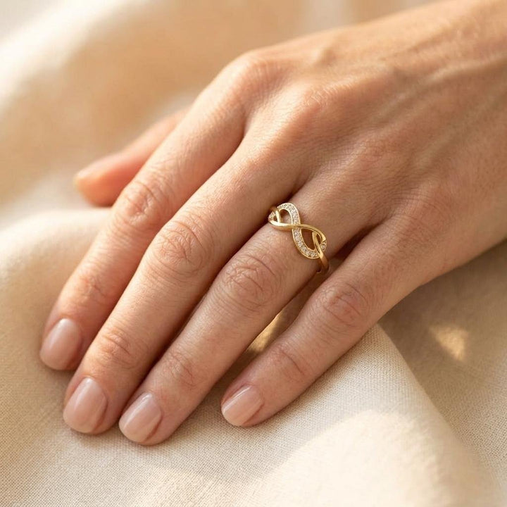 Infinity Gold Chain Ring