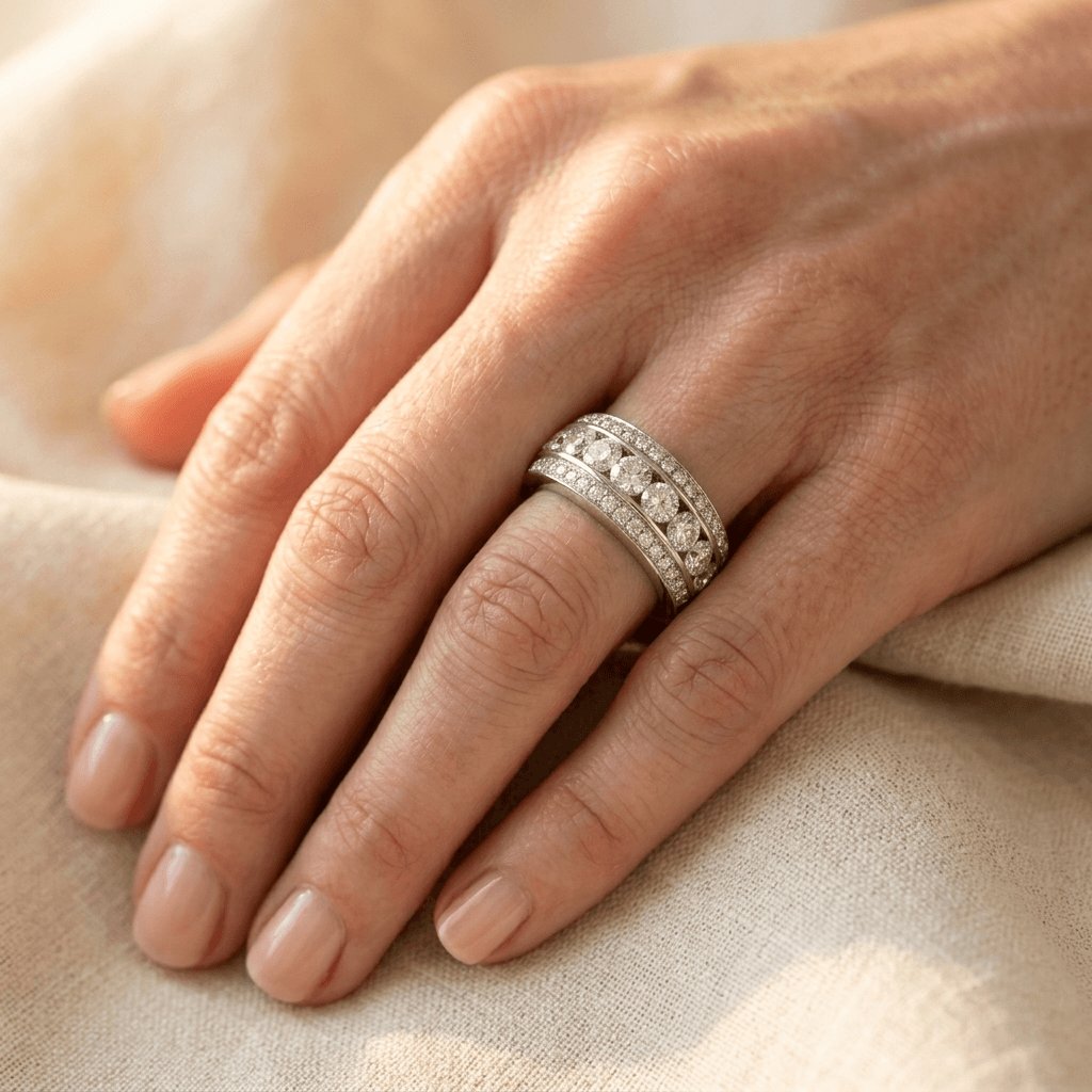 Silver Zirconia Stack Ring