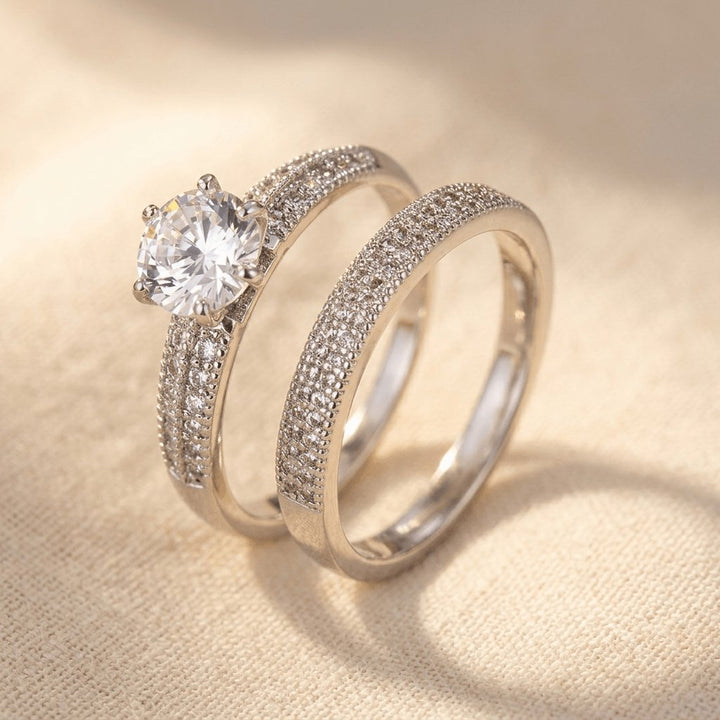 Luxury Gold Plated Zirconia Band Ring