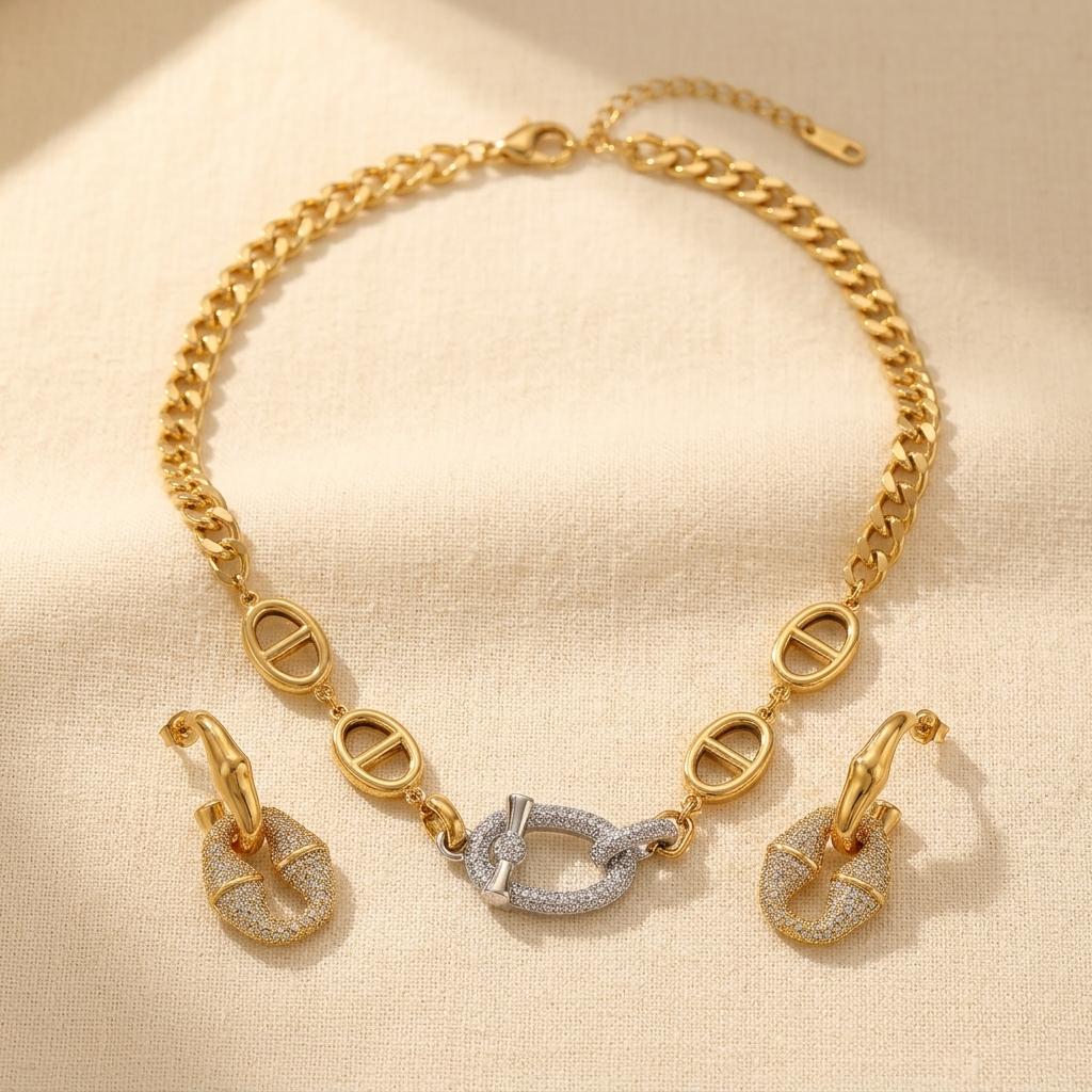 Elegant Minimalist Geometric Jewelry Set