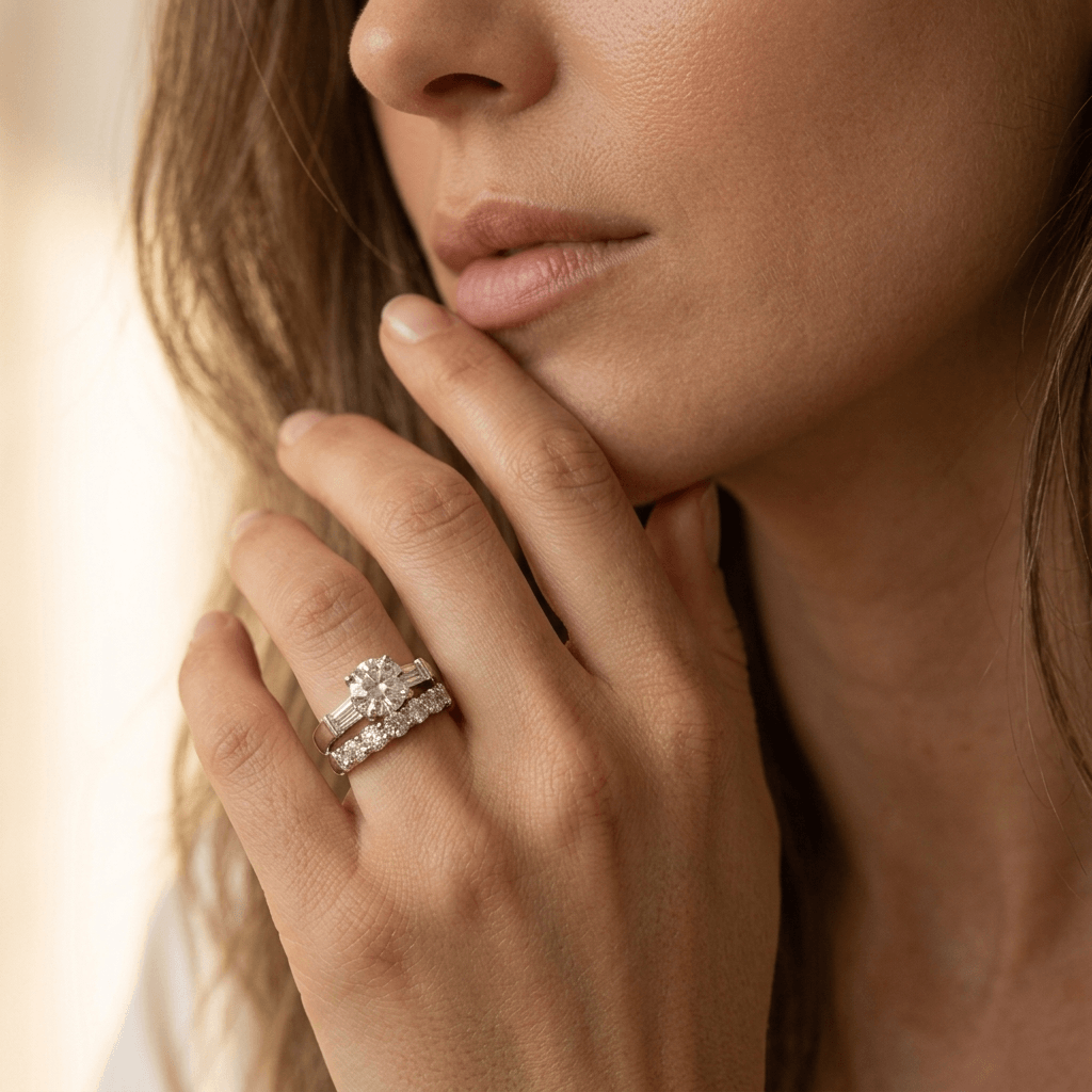 Sterling zilveren ring met gele zirkonia