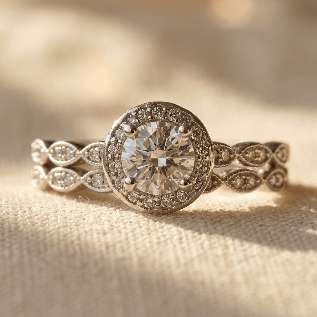 Vintage bohemien zilverkleurige ring met vierkant zirkonia