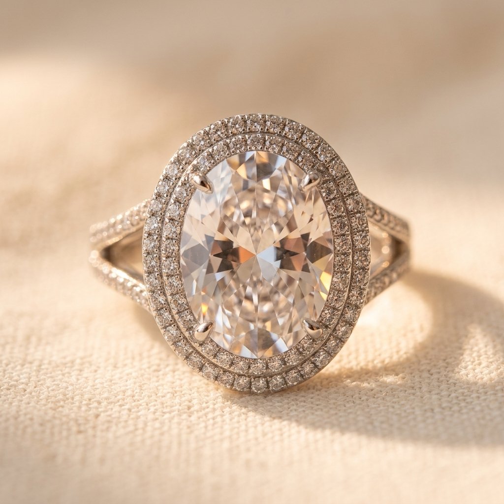 Vintage Aquamarine Oval Ring