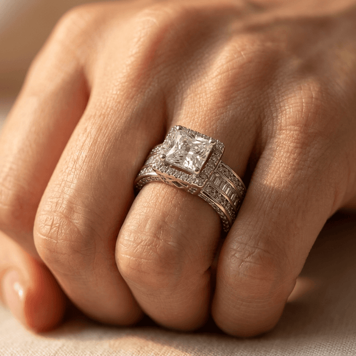 Elegant Cubic Zirconia Engagement Ring
