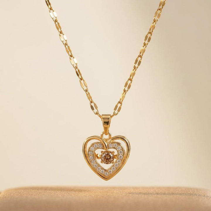 Crystal Heart Pendant Necklace