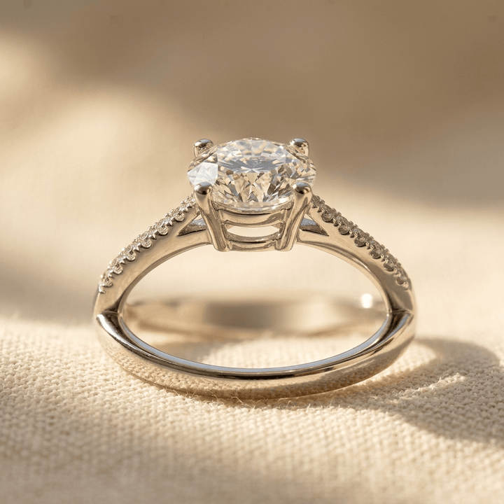 Elegant White Cubic Zirconia Gold Plated Ring