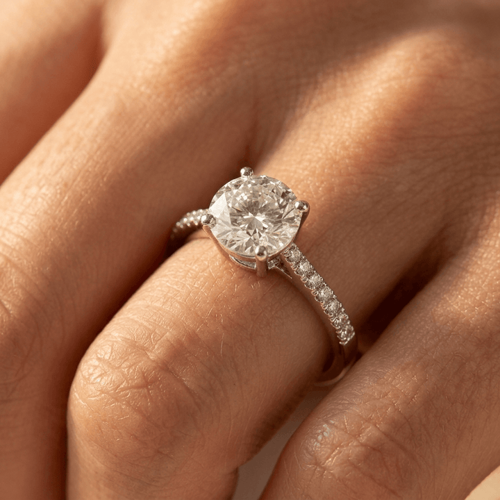 Elegant White Cubic Zirconia Gold Plated Ring