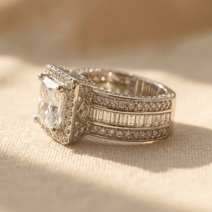 Elegant Cubic Zirconia Engagement Ring