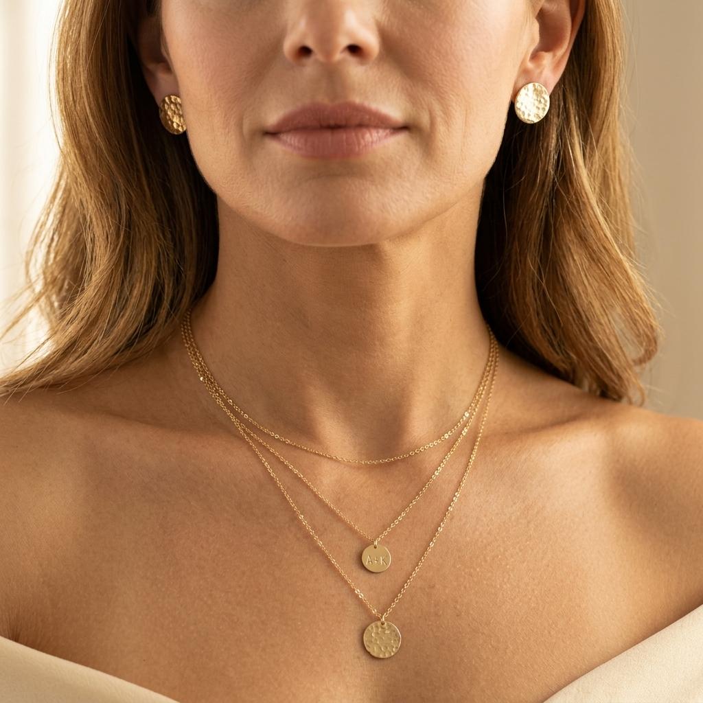 Layered Necklace Jewelry Set Alloy Bone Chain