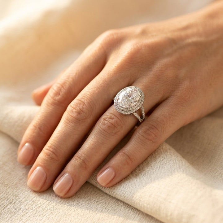 Vintage Aquamarine Oval Ring