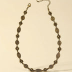 Bohemien bloemen swirl spiraalpatroon korte choker ketting