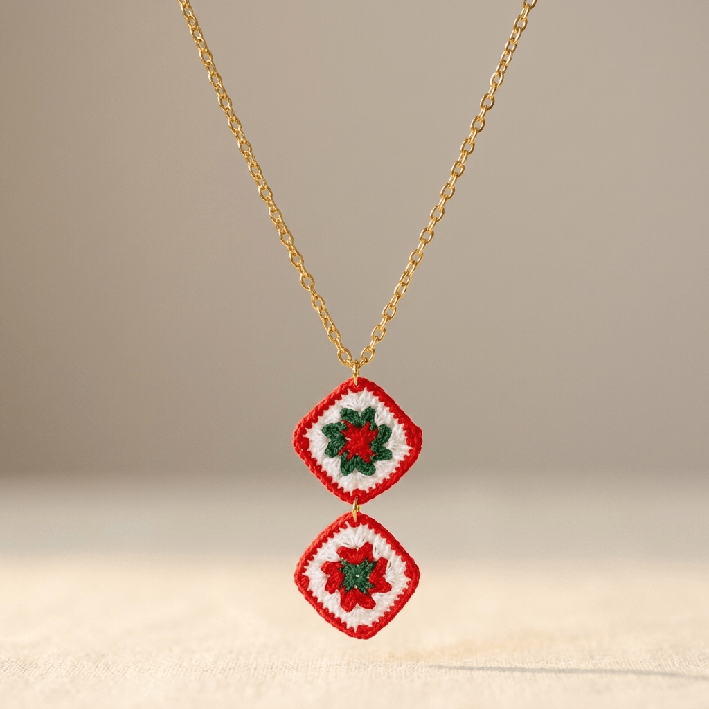 Vintage bohemien goudkleurige ketting met hanger