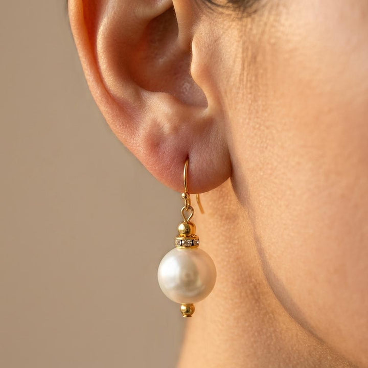 Elegant Pearl Gold Jewelry Set
