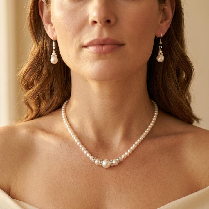 Classic Pearl Baroque Jewelry Set