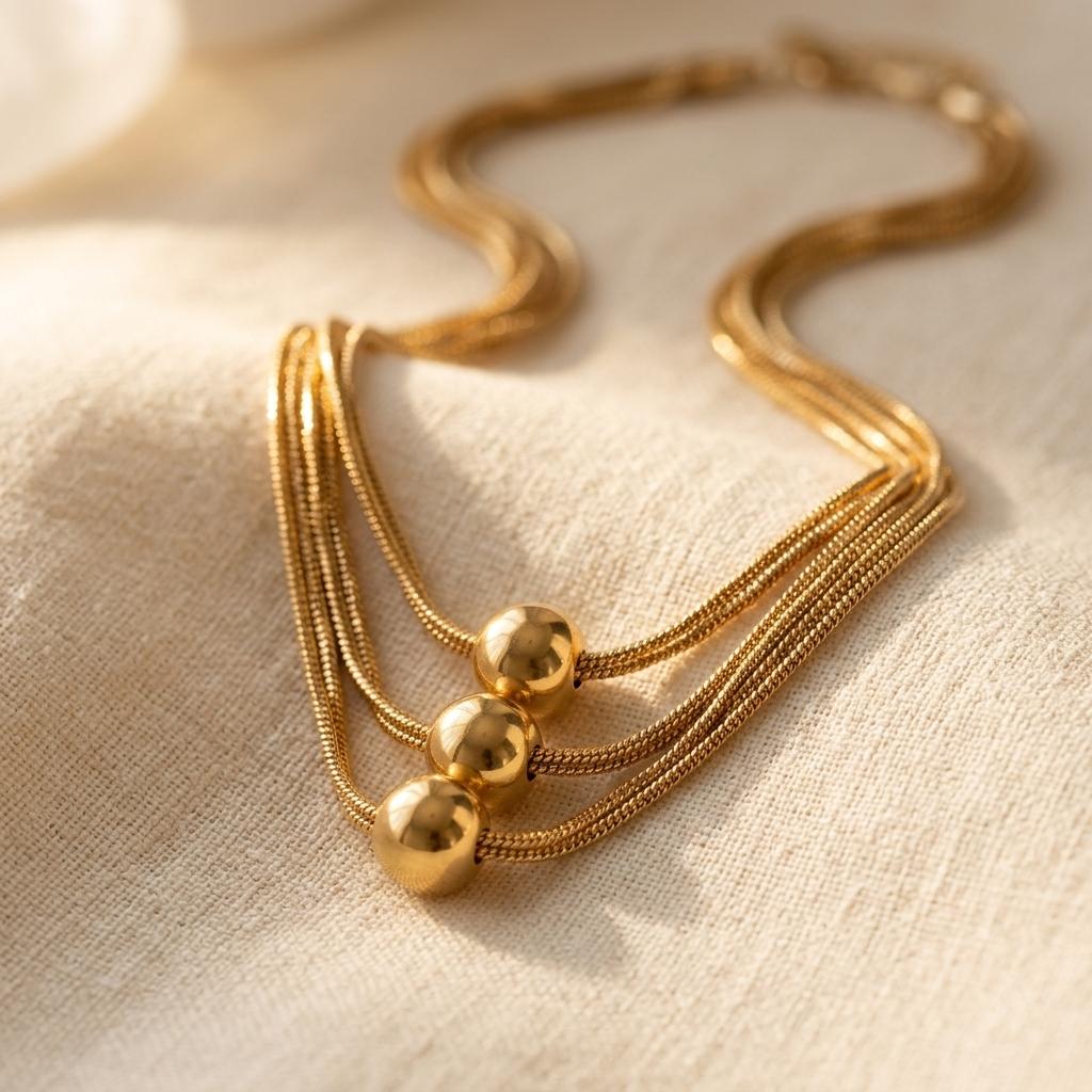 Meerlaagse botschakel ketting