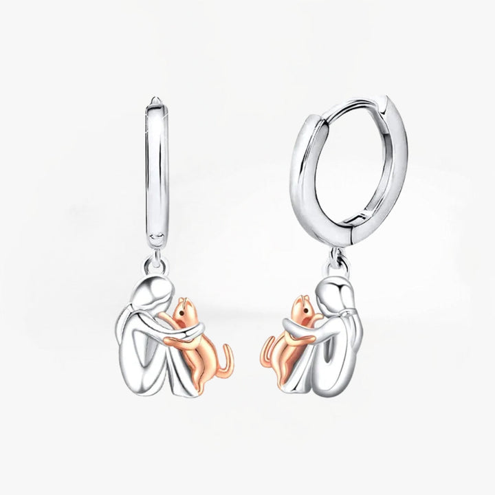 Lydia – Adjustable Cat Embrace Earrings